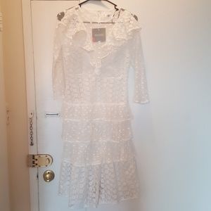 Missguided Tiered Ruffle Midi Dress